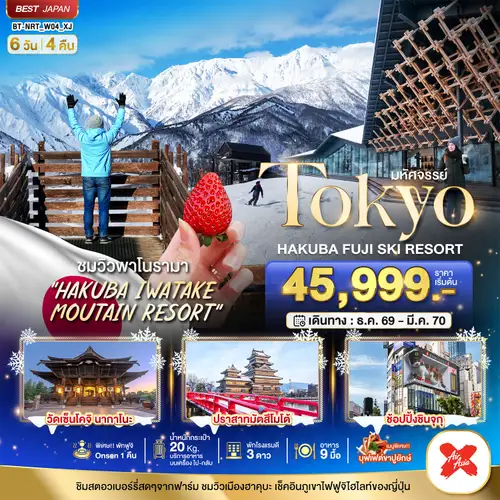 มหัศจรรย์…TOKYO HAKUBA FUJI SKI WINTER
